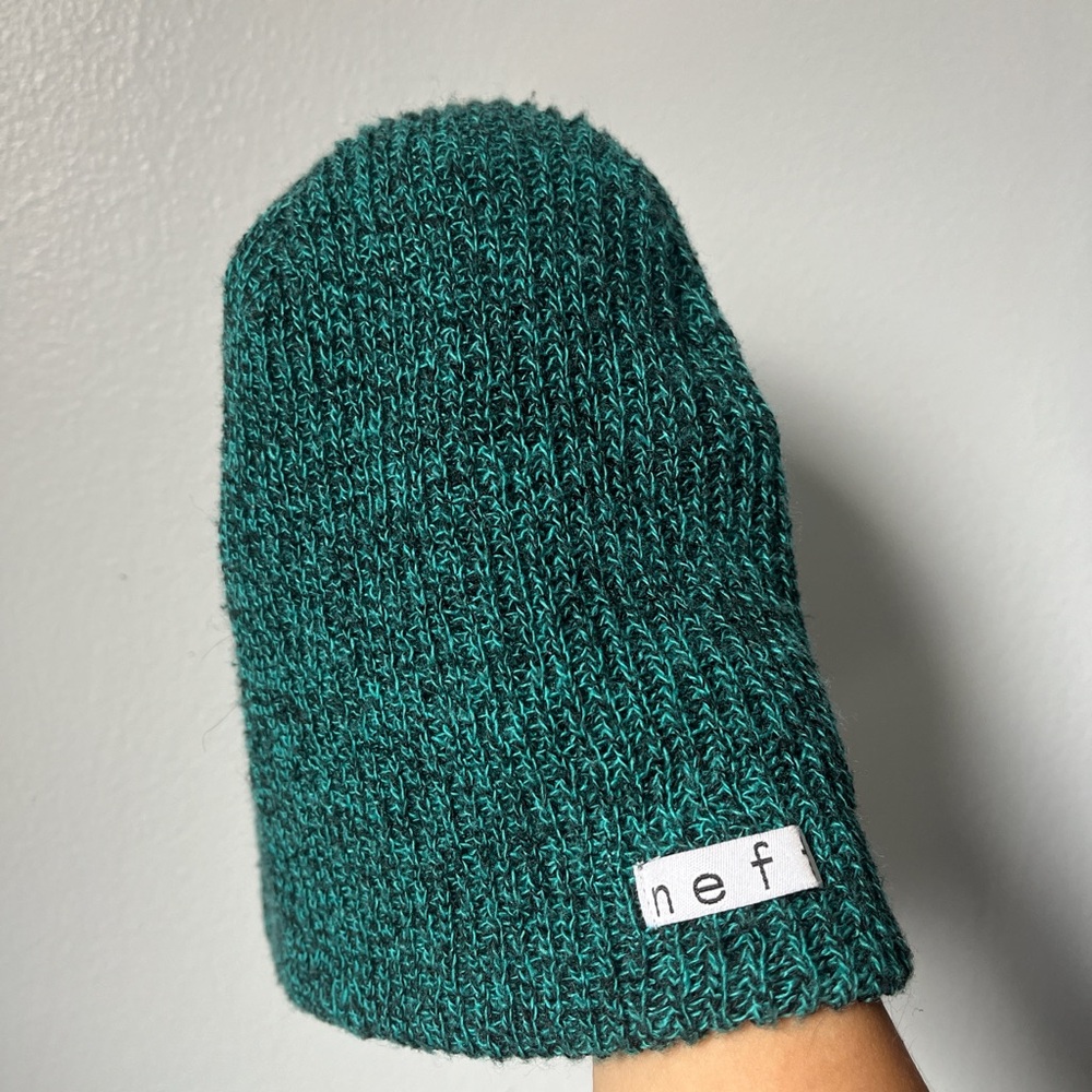 Teal Neff beanie